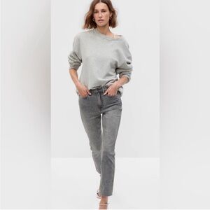 Gap High Rise Vintage Slim Jeans in Grey